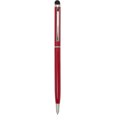 Logo trade business gifts image of: Ore aluminium ballpoint pen with stylus