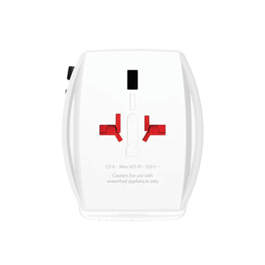 Logo trade advertising products image of: SKROSS World Travel Adapter MUV 65W PD with USB C Cable