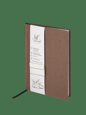 Logo trade promotional merchandise photo of: Recycled Coffee Notebook 209733900