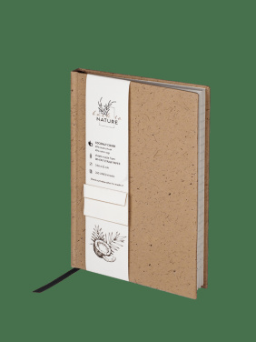 Logo trade promotional items image of: Recycled Coconut Notebook 209734100