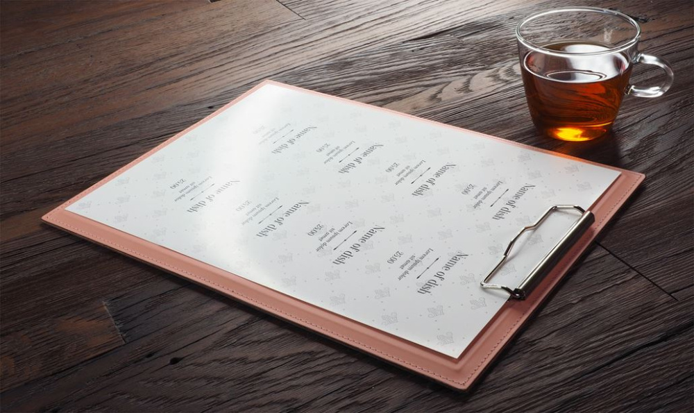 Logotrade promotional item picture of: Clipboard menu 1028094