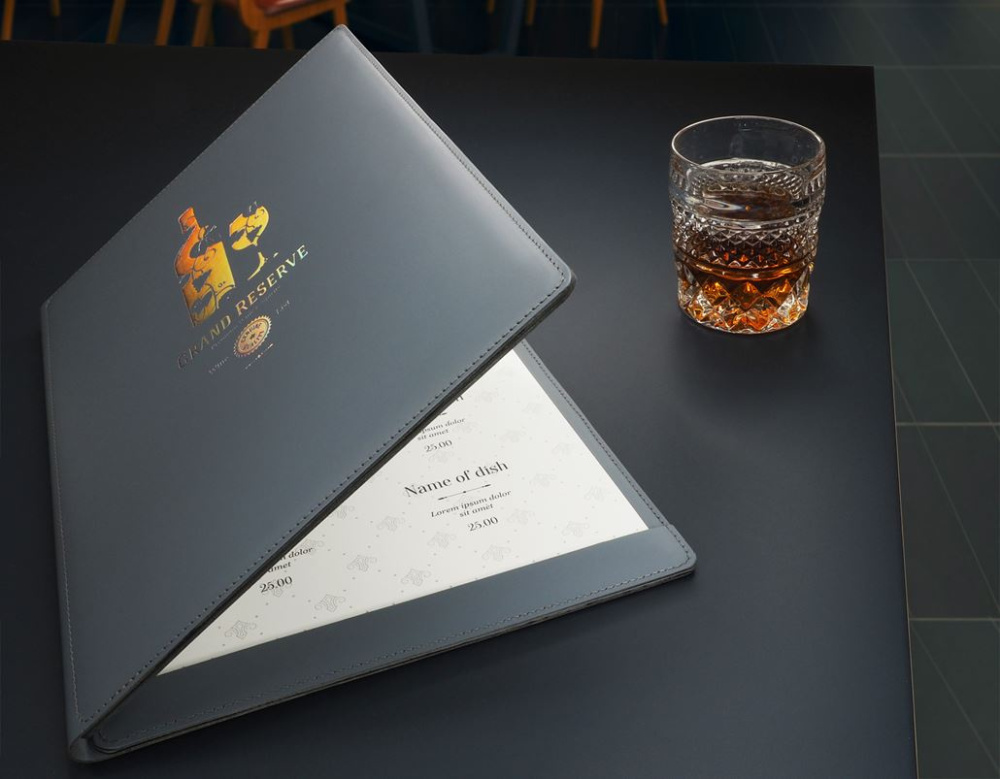 Logo trade corporate gifts picture of: Menu cover Fine Dining 1059094