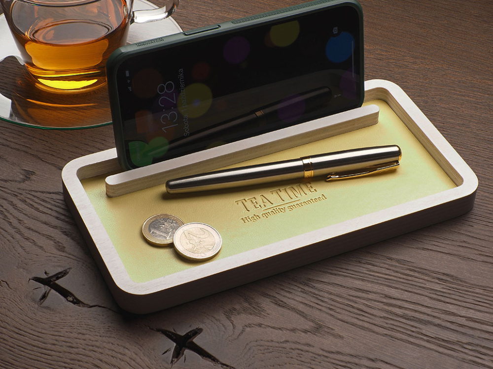Logo trade promotional merchandise photo of: Wooden organiser 1844121