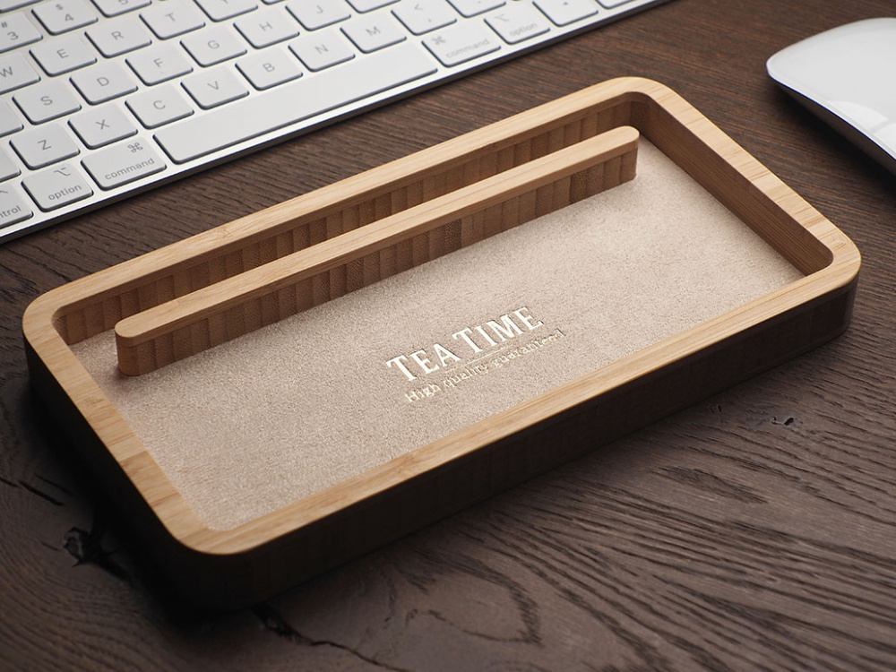 Logotrade advertising product image of: Wooden desk organiser 1850292