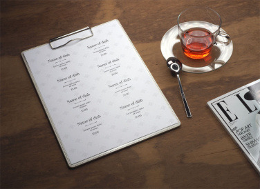 Logo trade promotional gifts image of: Clipboard menu 1122119