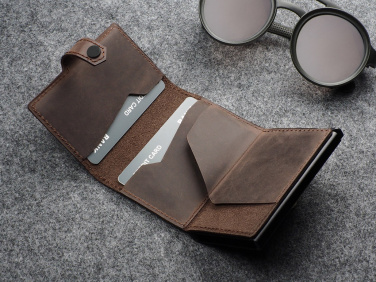 Logo trade promotional gift photo of: RFID wallet - Hunter Leather 2109284
