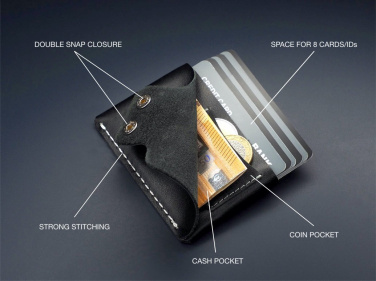 Logo trade advertising products image of: Wallet 384131