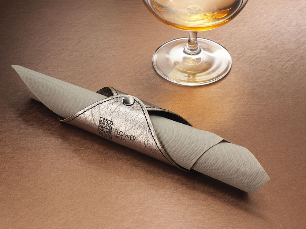 Logo trade promotional giveaways image of: Napkin ring 1032265