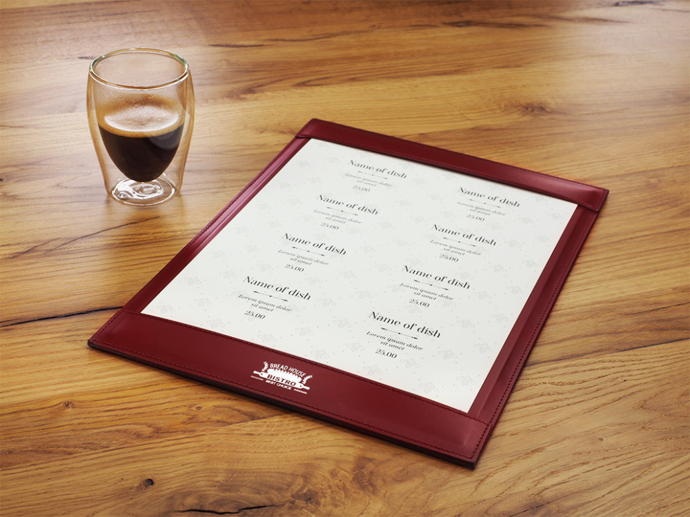 Logo trade business gift photo of: Menu pad 1025094