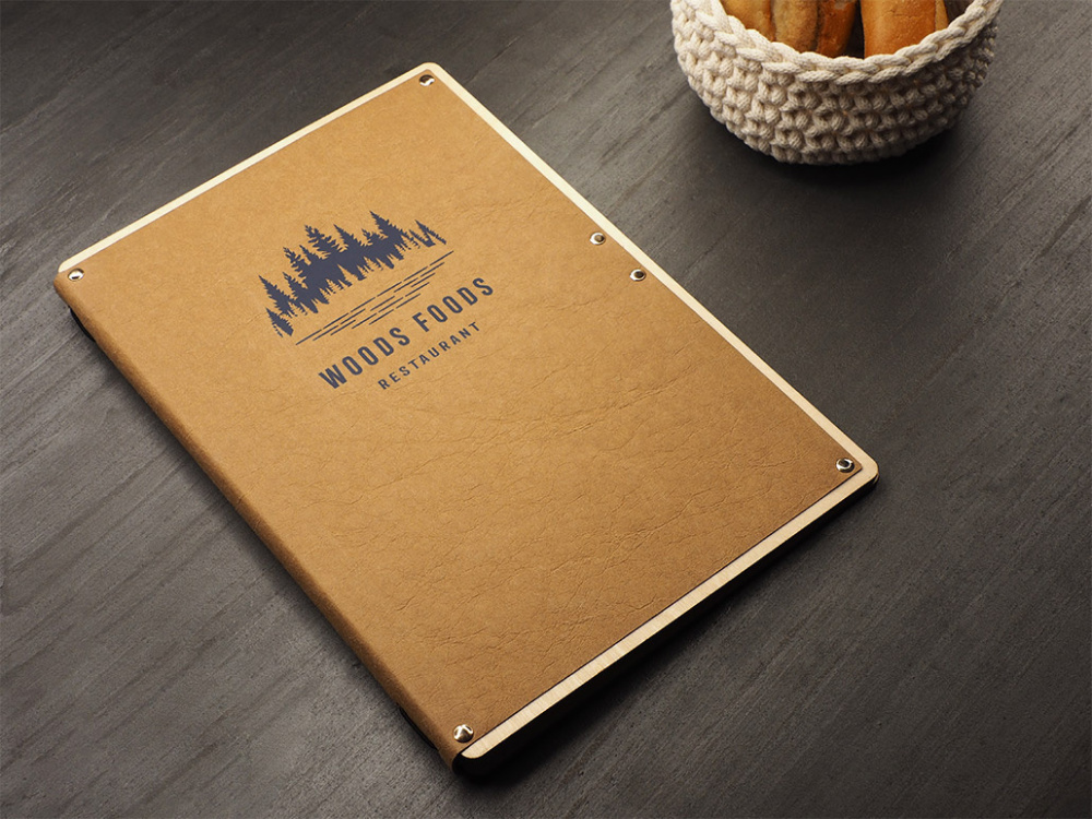 Logo trade corporate gift photo of: Menu cover 1665121