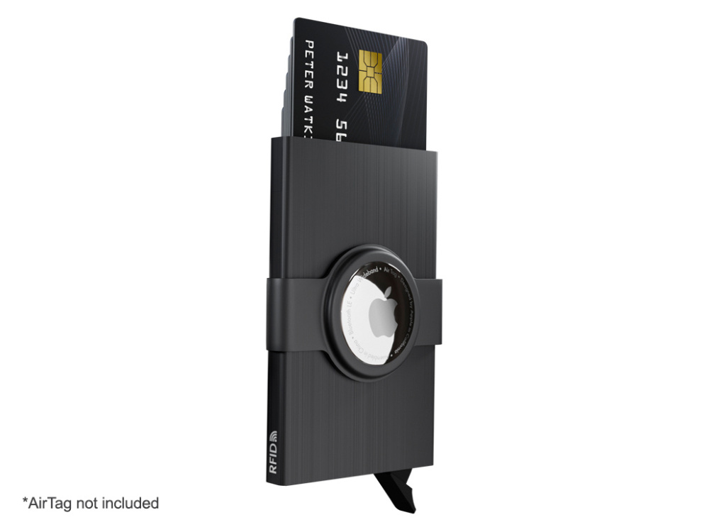 Logotrade corporate gift picture of: RFID credit card case with holder for AirTag 2163155