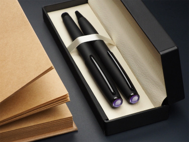 Logotrade corporate gift picture of: Amethyst Pen set  1288036