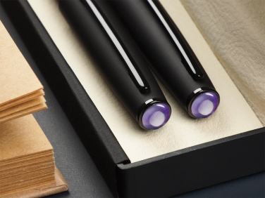 Logotrade promotional merchandise photo of: Amethyst Pen set  1288036