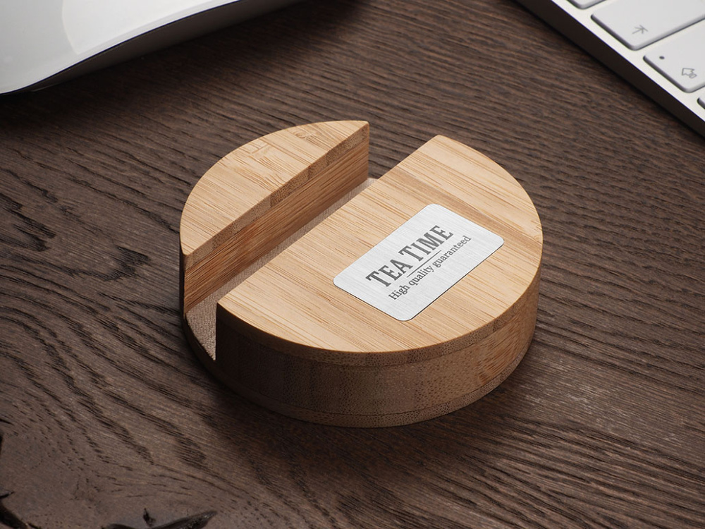 Logotrade promotional merchandise photo of: Wooden telephone stand 1833292