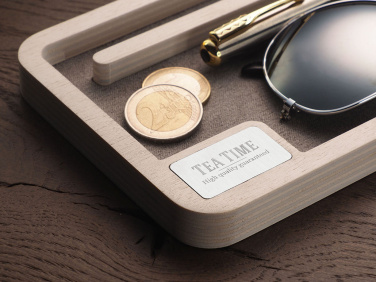 Logo trade promotional merchandise picture of: Wooden desk organiser 1818121
