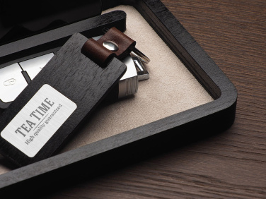 Logo trade corporate gifts image of: Wooden desk organiser 1818121