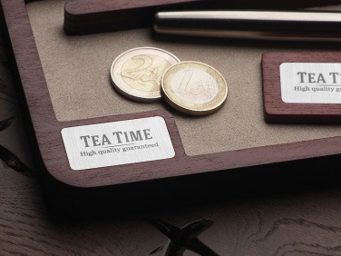 Logo trade promotional merchandise image of: Wooden desk organiser 1818121