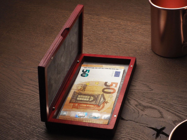 Logo trade promotional giveaway photo of: Wooden bill box 1816121
