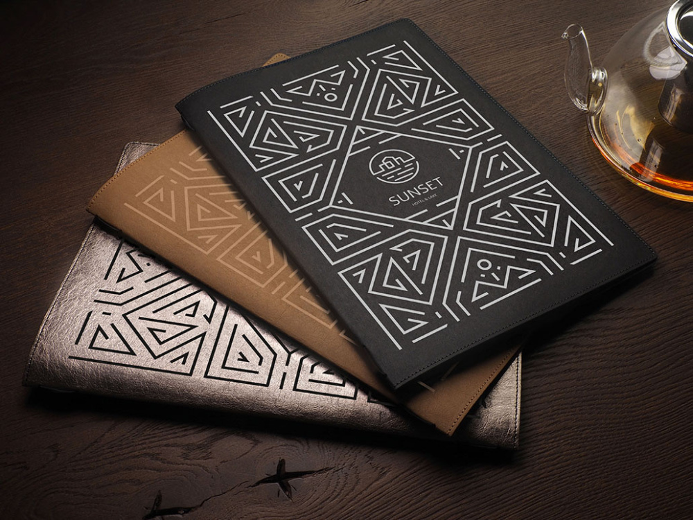 Logo trade promotional giveaways image of: Menu cover Ambiente 1178302