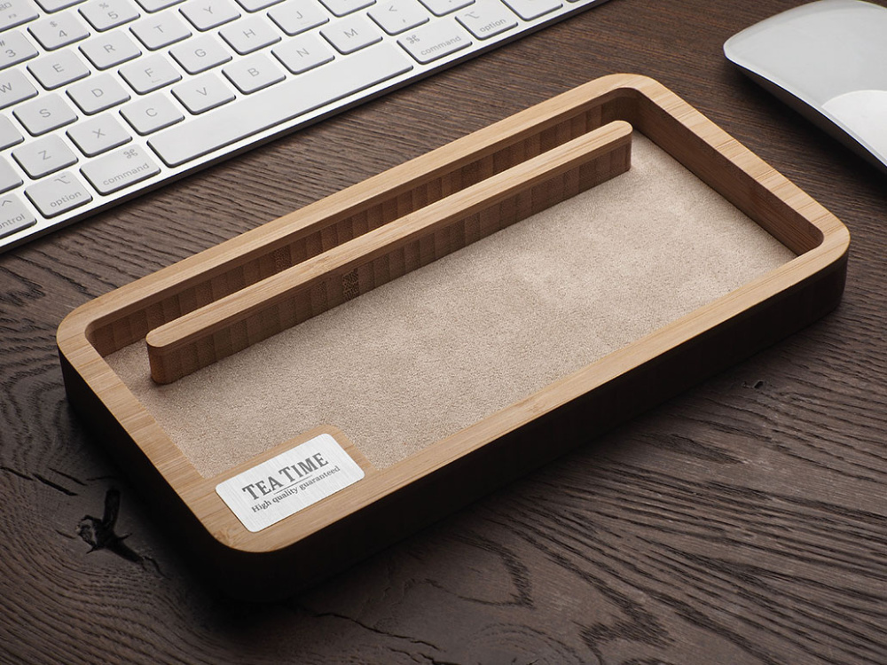 Logotrade promotional product picture of: Wooden desk organiser 1818292