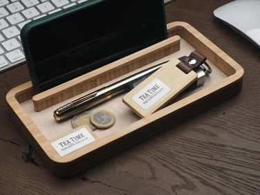 Logo trade promotional giveaway photo of: Wooden desk organiser 1818292