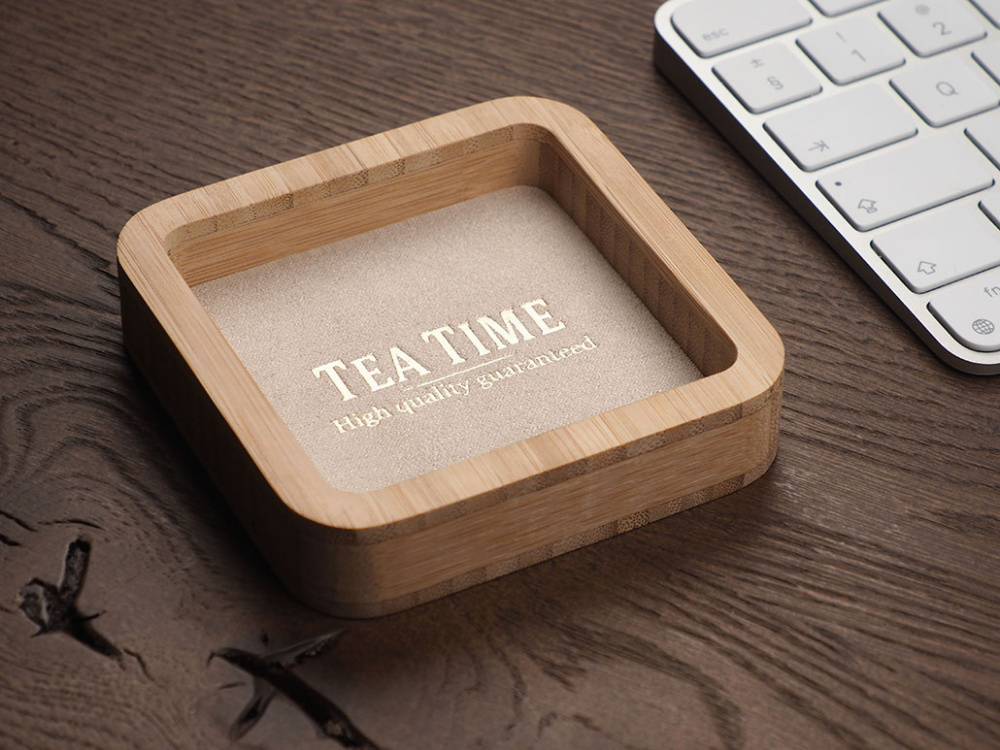 Logo trade business gift photo of: Wooden desk organiser 1849292