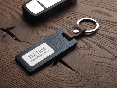 Logo trade promotional merchandise image of: Wooden keyring 1853121