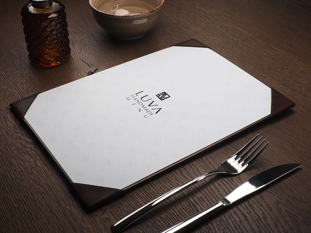 Logo trade corporate gifts image of: Menu pad 1869121