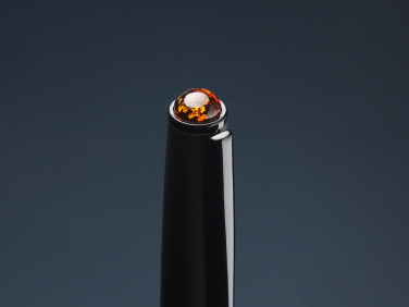 Logo trade promotional items image of: Ball pen with AMBER stone 2070036