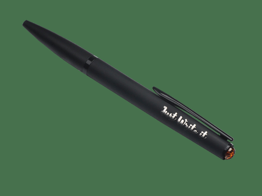 Logotrade corporate gift image of: Ball pen with AMBER stone 2070036