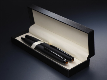 Logo trade promotional merchandise photo of: Amber Pen set  1235036