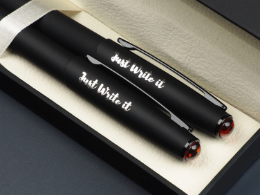 Logo trade promotional products picture of: Amber Pen set  1235036