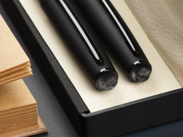 Logotrade advertising products photo of: Pen set with coal 2094036