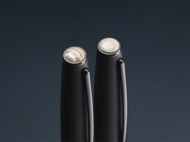 Logotrade corporate gift image of: Striped Flint Pen set 1284036