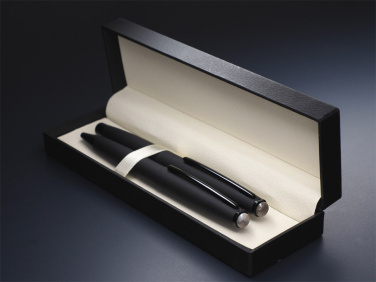 Logo trade promotional products image of: Striped Flint Pen set 1284036