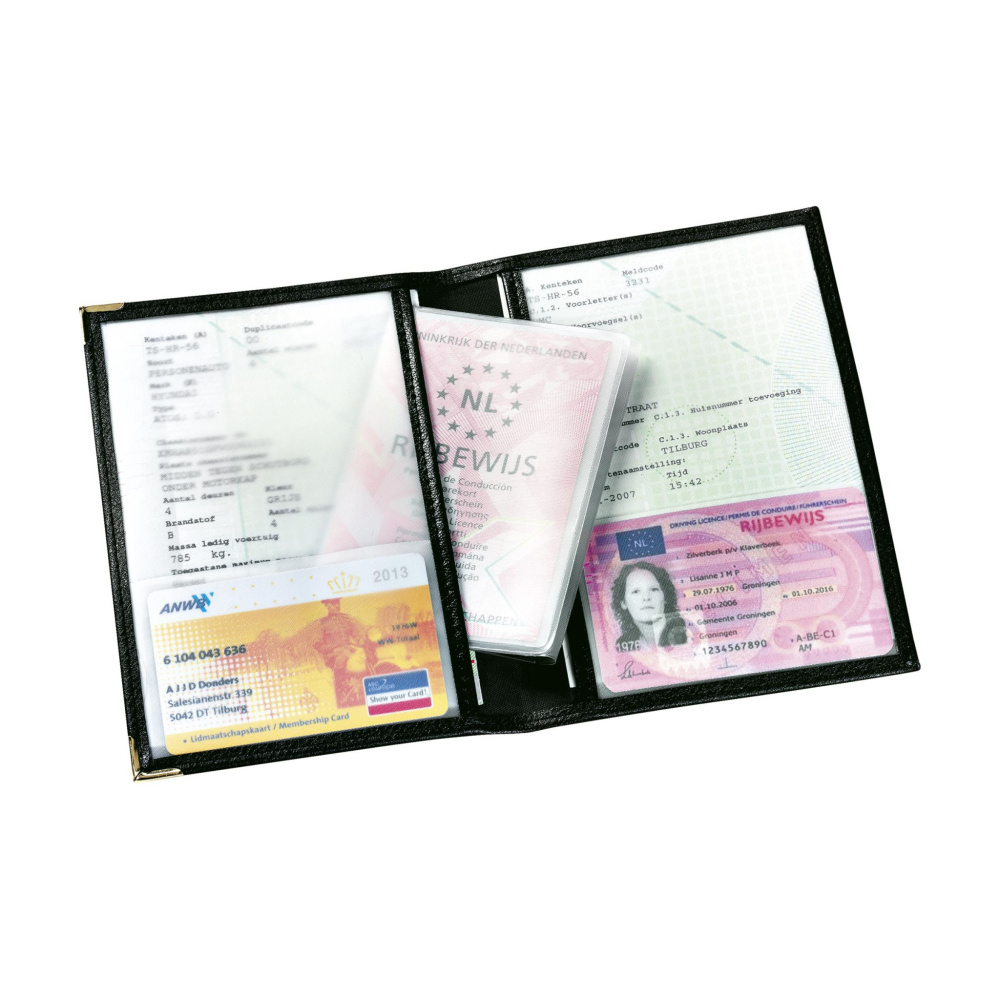 Logo trade advertising products image of: Car document wallet