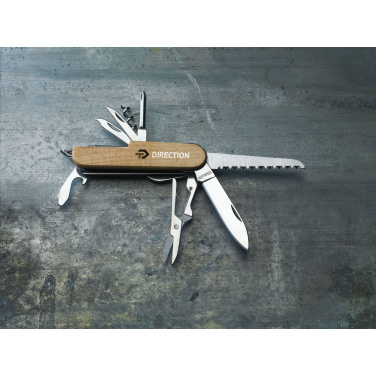 Logo trade promotional merchandise photo of: Beechwood Pocket knife