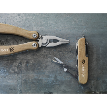 Logo trade promotional gift photo of: Beechwood Pocket knife