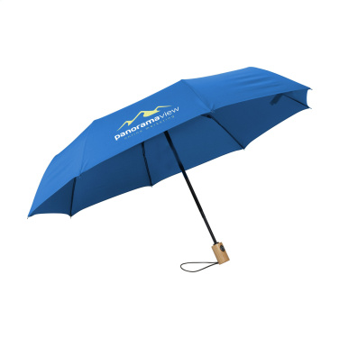 Logo trade promotional merchandise image of: Michigan foldable RCS RPET umbrella 21 inch