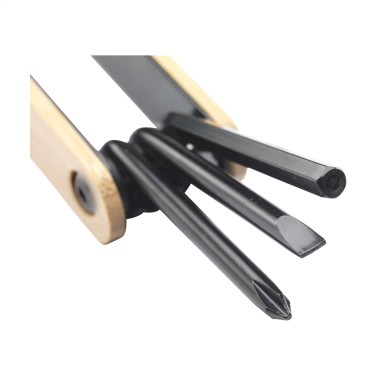 Logo trade promotional giveaways picture of: Bamboo Black Tool multi tool