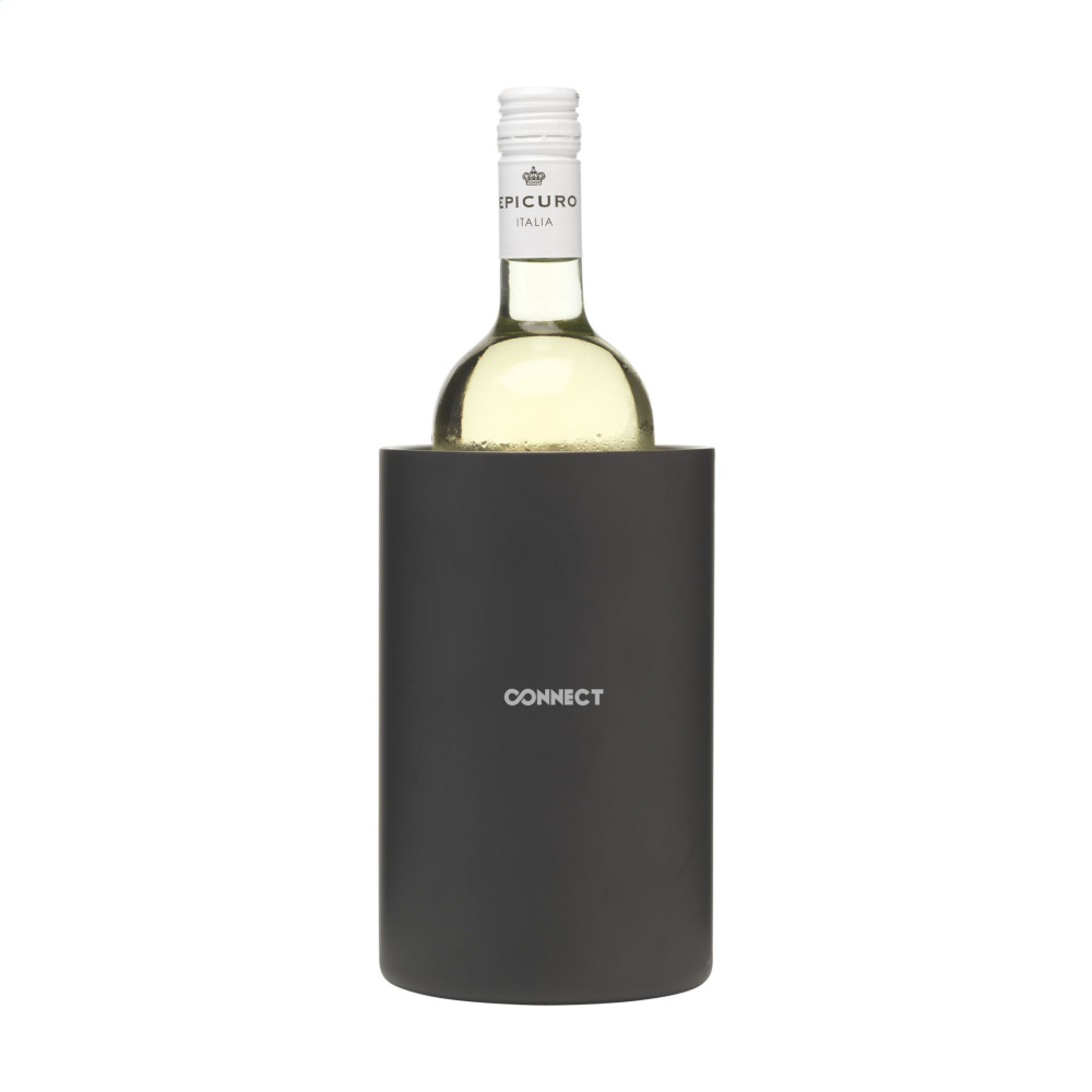 Logotrade promotional merchandise image of: CoolSteel Black wine cooler