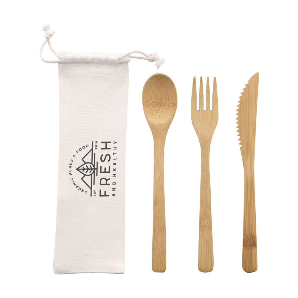 Logotrade promotional gift picture of: Bambu Cutlery Set