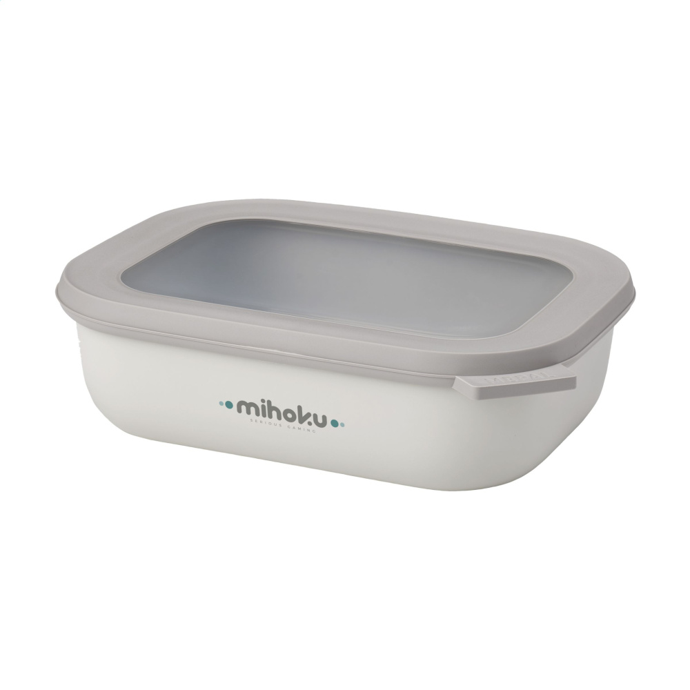 Logo trade promotional gifts picture of: Mepal Cirqula multi use rectangular bowl 1 L lunchbox