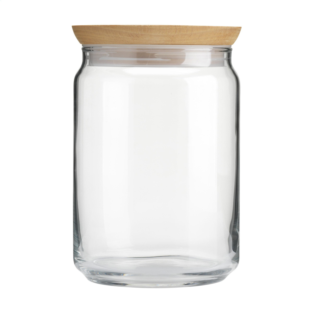 Logo trade promotional gifts picture of: Wood Jar Storage