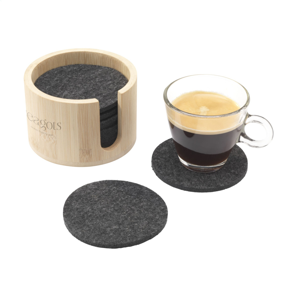 Logotrade promotional merchandise photo of: Cody Felt Coaster Set