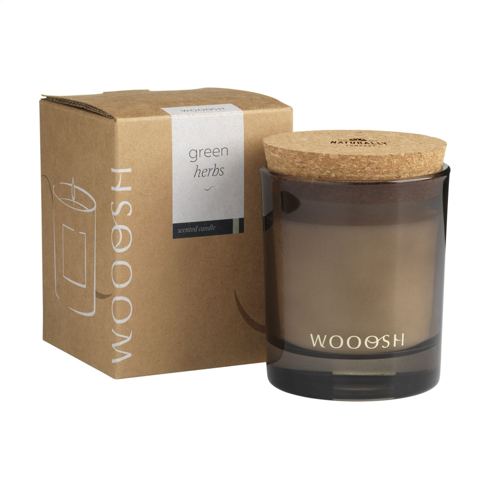 Logotrade promotional items photo of: Wooosh Scented Candle Green Herbs