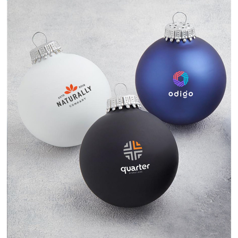 Logotrade business gift image of: Christmas Bauble Ø 6 cm - Made in Europe