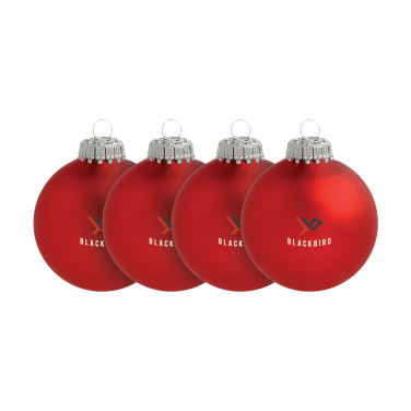 Logotrade advertising product picture of: Christmas Bauble Ø 6 cm - set of 4 - Made in Europe