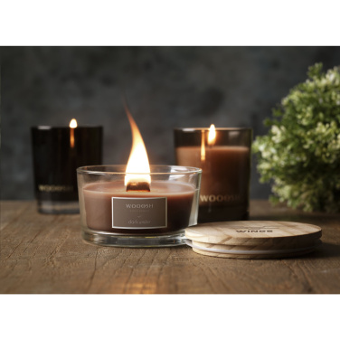 Logotrade corporate gift picture of: Wooosh Flame Scented Candle Dark Amber