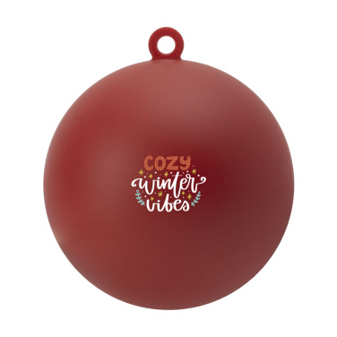 Logo trade promotional gifts image of: Christmas Bauble Ø 7 cm Recycled PP - Made in Europe